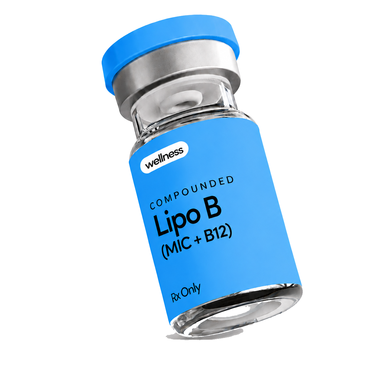 Compounded Lipo-B (MIC + B12) injection vial