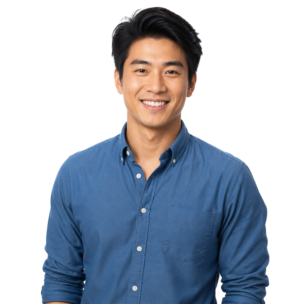 Confident man with healthy hair