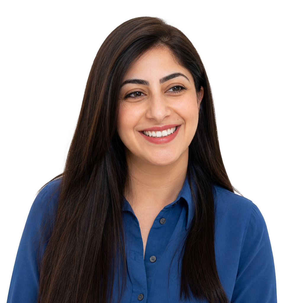 Confident woman with healthy hair